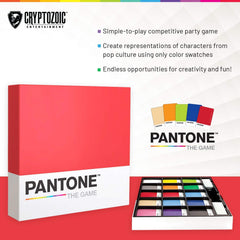 Cryptozoic Pantone The Game play area supports quick, social game nights.