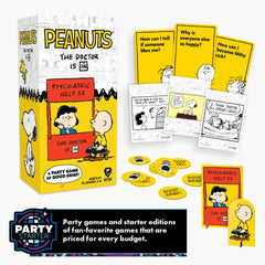 Cryptozoic Entertainment Peanuts Doctor is In gameplay scene captures fast rounds and group laughter