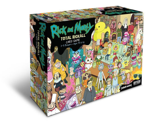 Cryptozoic Entertainment's Total Rickall cover art hints at cooperative chaos and laughs