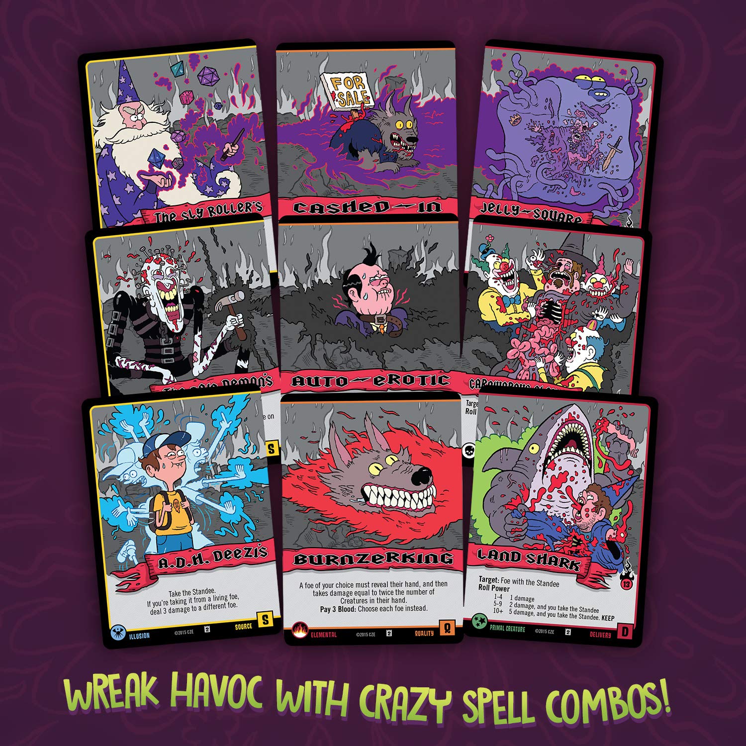 Cryptozoic Epic Spell Wars 2 blood tokens evoke high stakes spellcasting flavor