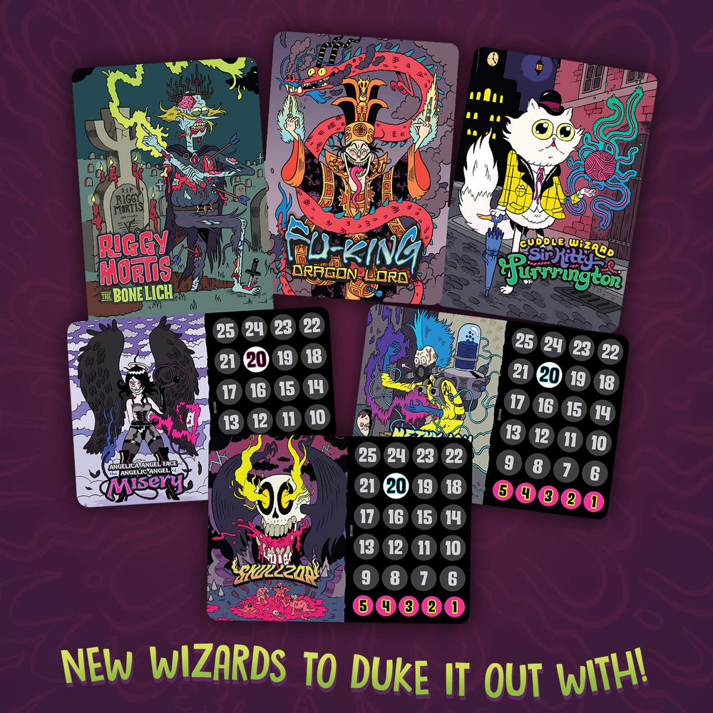 Cryptozoic Epic Spell Wars 2 standee pieces emphasize interactive table presence