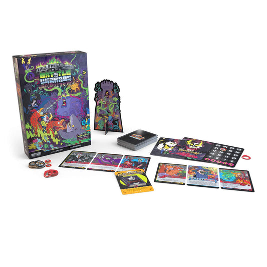 Cryptozoic Epic Spell Wars 2 wizards duel image highlights chaotic strategy and humor