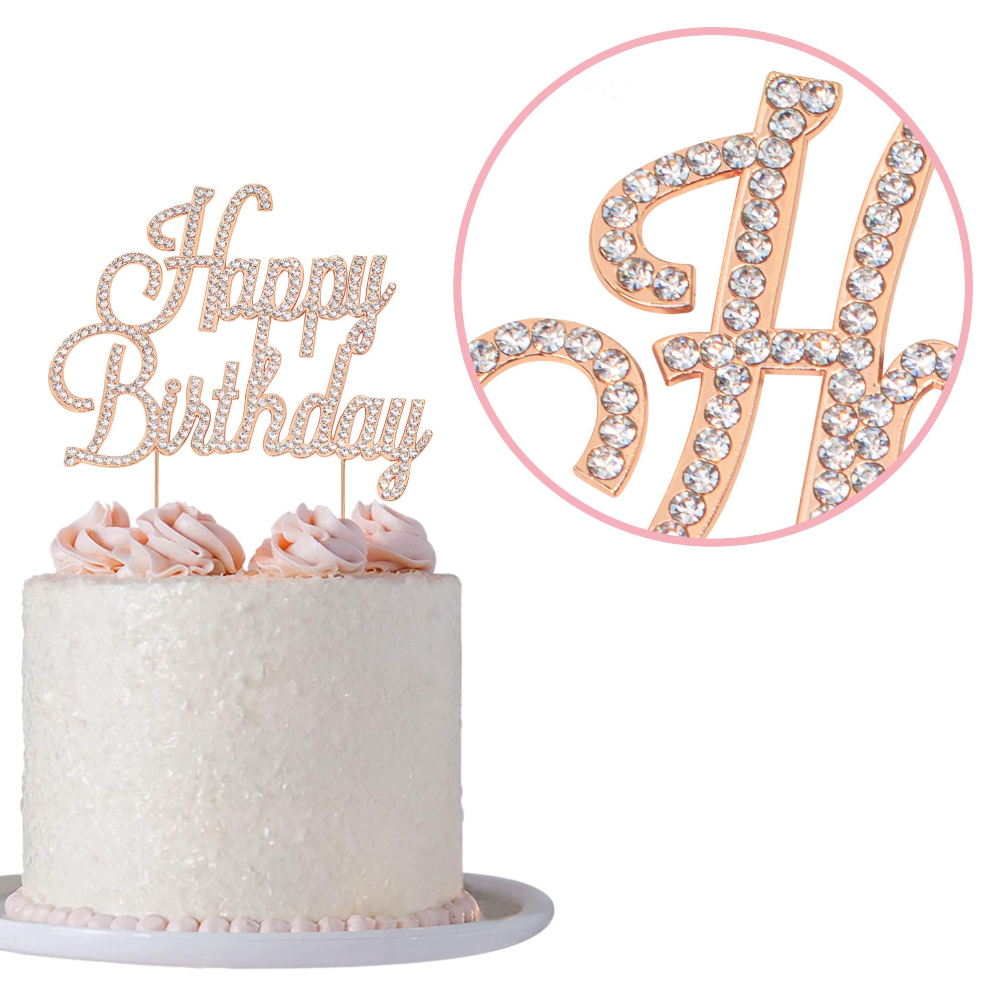 Crystal Creations 5.25 inch wide topper adds elegant drama to desserts