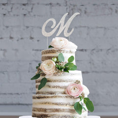Crystal Creations silver metal cake topper shines for lasting keepsakes