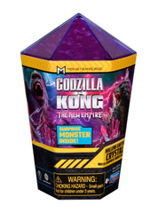 Crystal package art featuring Godzilla and Kong, great for display and conversation.