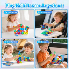 CS COSDDI portable magnetic building blocks for kids ages 3-6 support imagination.