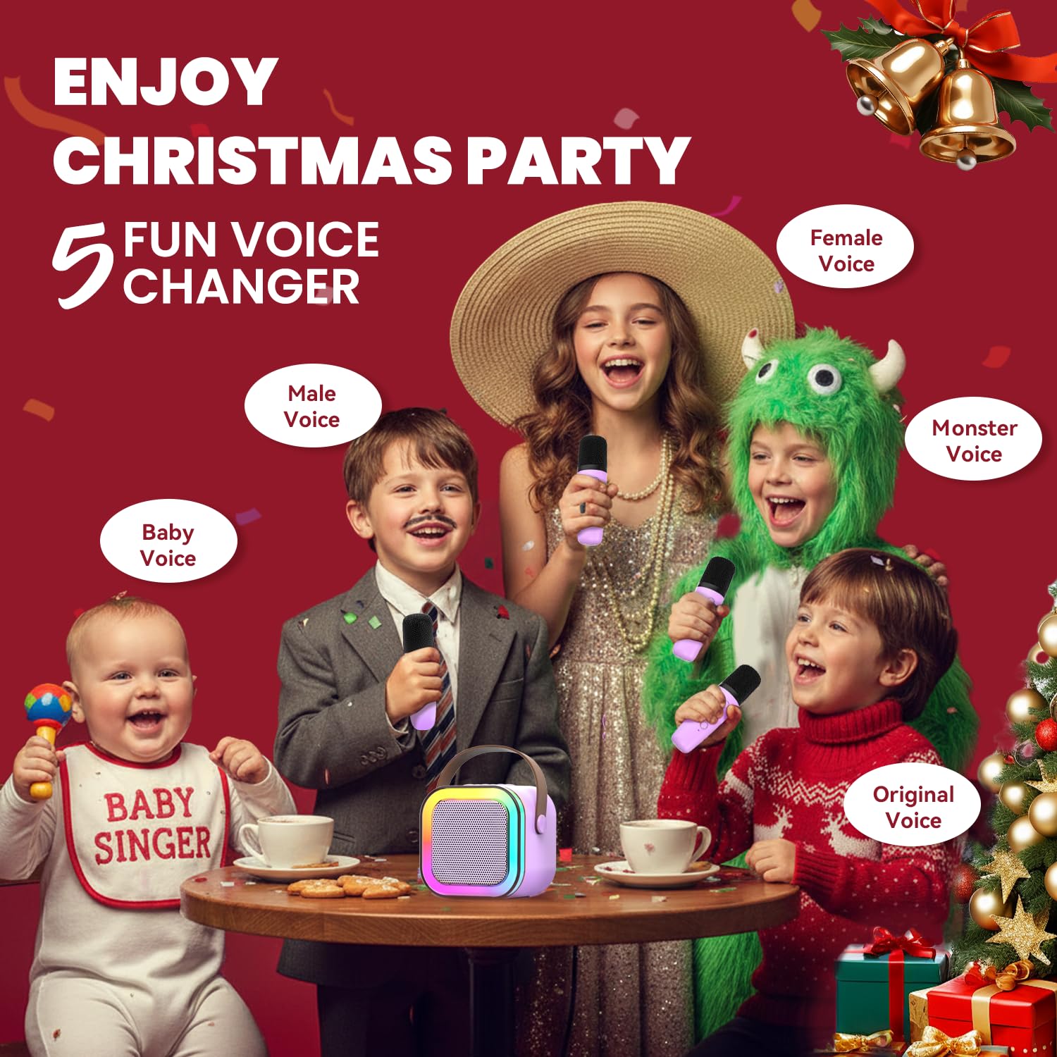 CscyyAmz karaoke machine USB-C battery for long playback