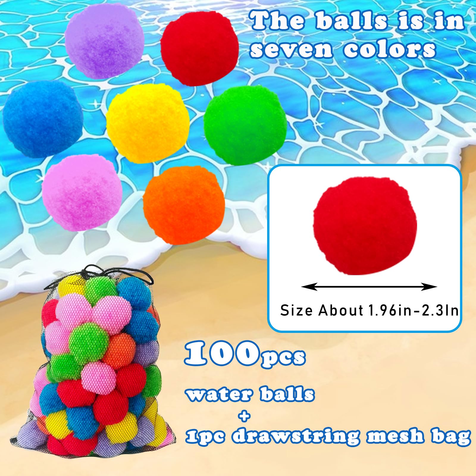 Cshangzei blue water splash ball for summer fun and easy soaking