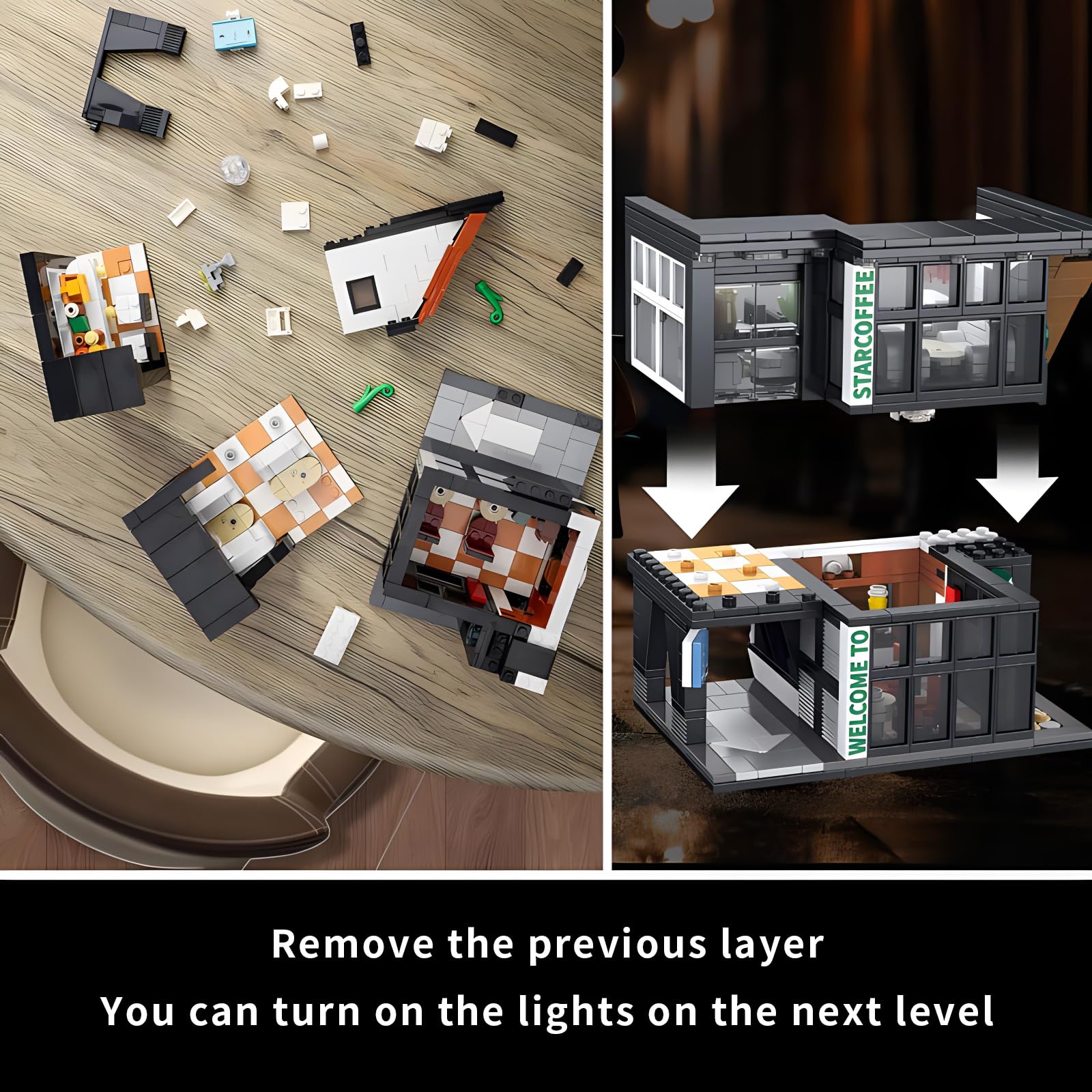 CSNRHG Coffee Shop Building Blocks: ideal gift for coffee lovers and curious builders.