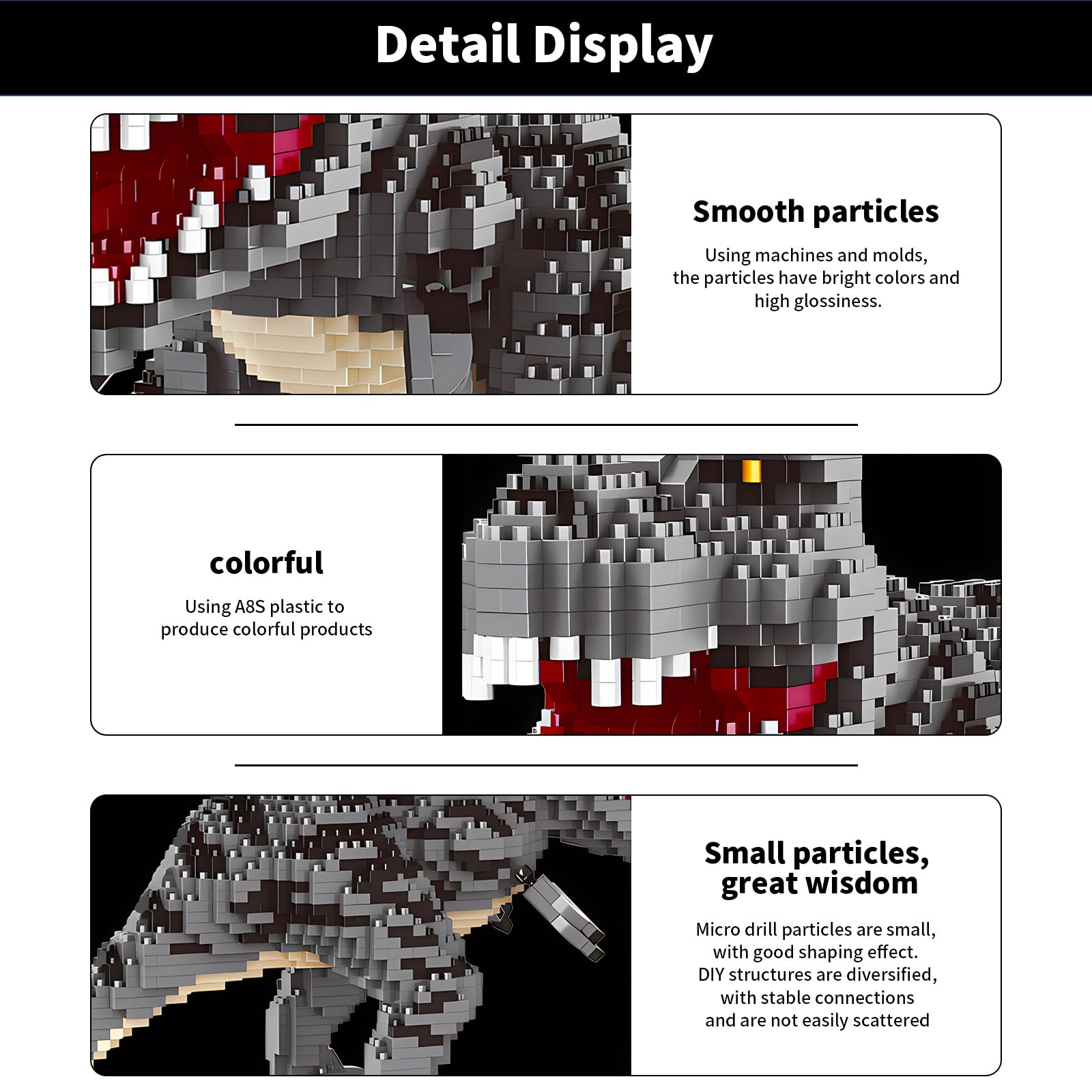 CSNRHG Tyrannosaurus model top view with balanced proportions for learning