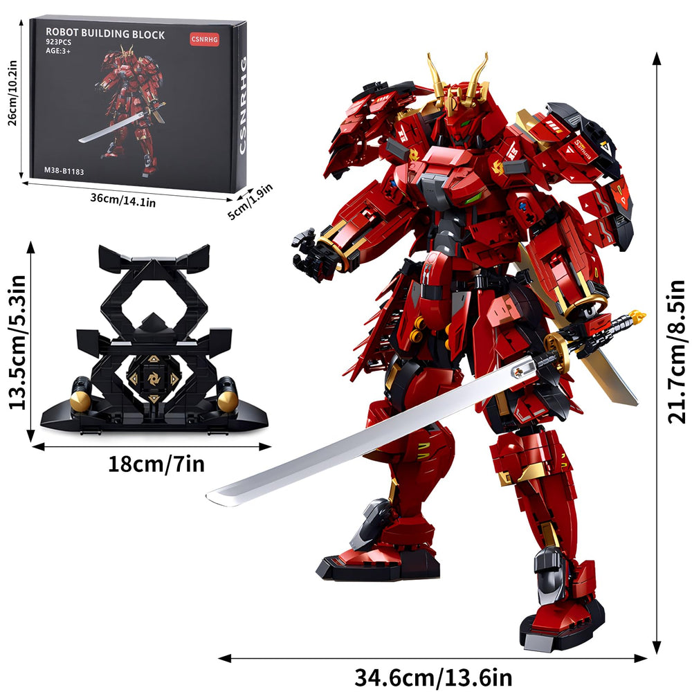 CSNRHG Double Knife Flow Samurai mech joint flexibility enables dynamic posing.