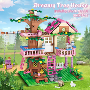 CSNRHG Dream Tree House working swing offers motion-filled playtime.