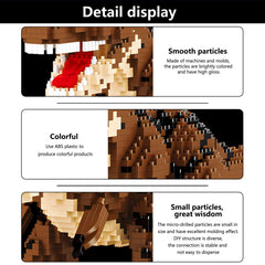 CSNRHG Durable bricks ensure long-lasting display and repeated building fun