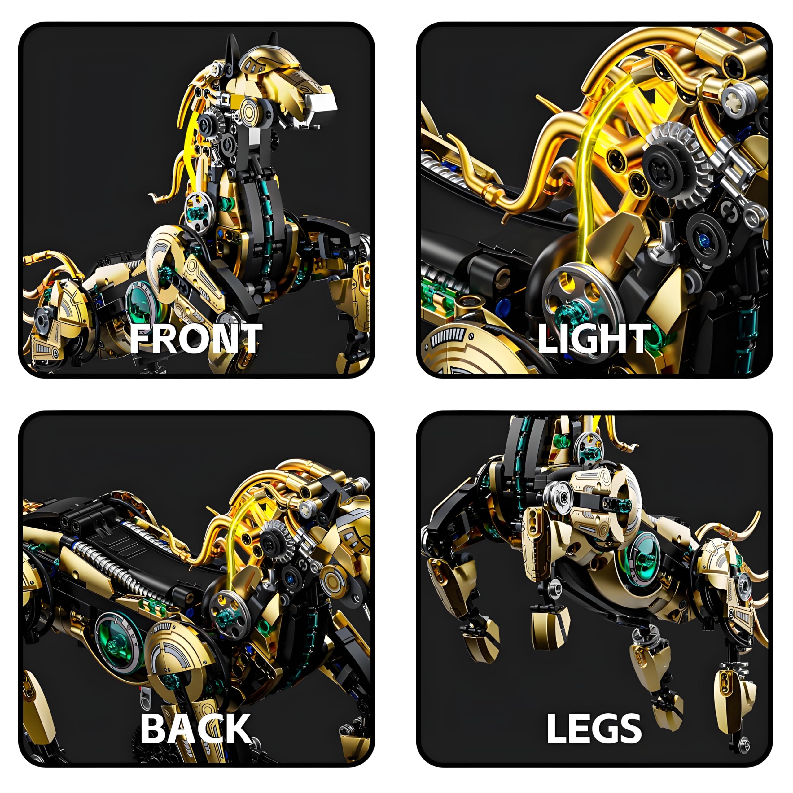 CSNRHG mechanical horse gear detail highlighting armor plating and mechanical design.