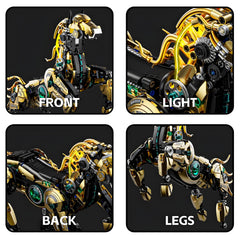 CSNRHG mechanical horse gear detail highlighting armor plating and mechanical design.
