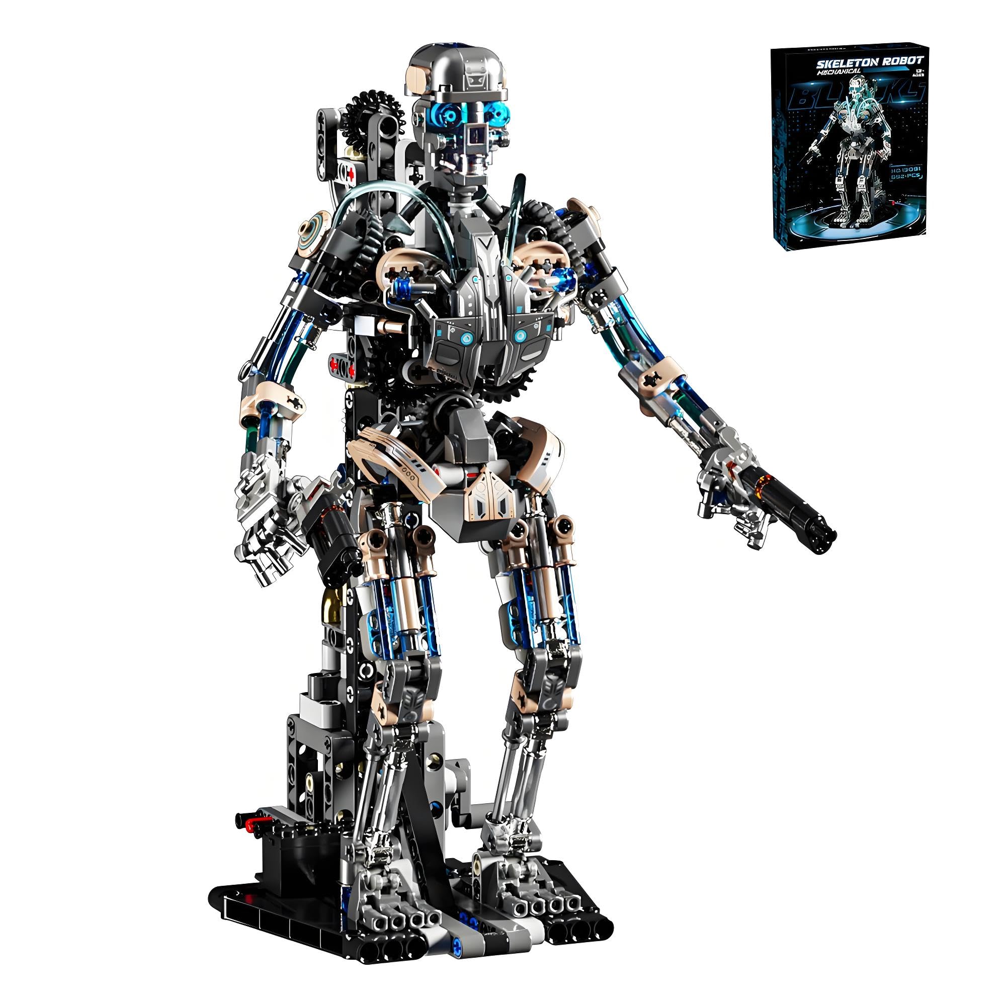 CSNRHG mechanical skeleton robot piece close-up for STEM exploration.