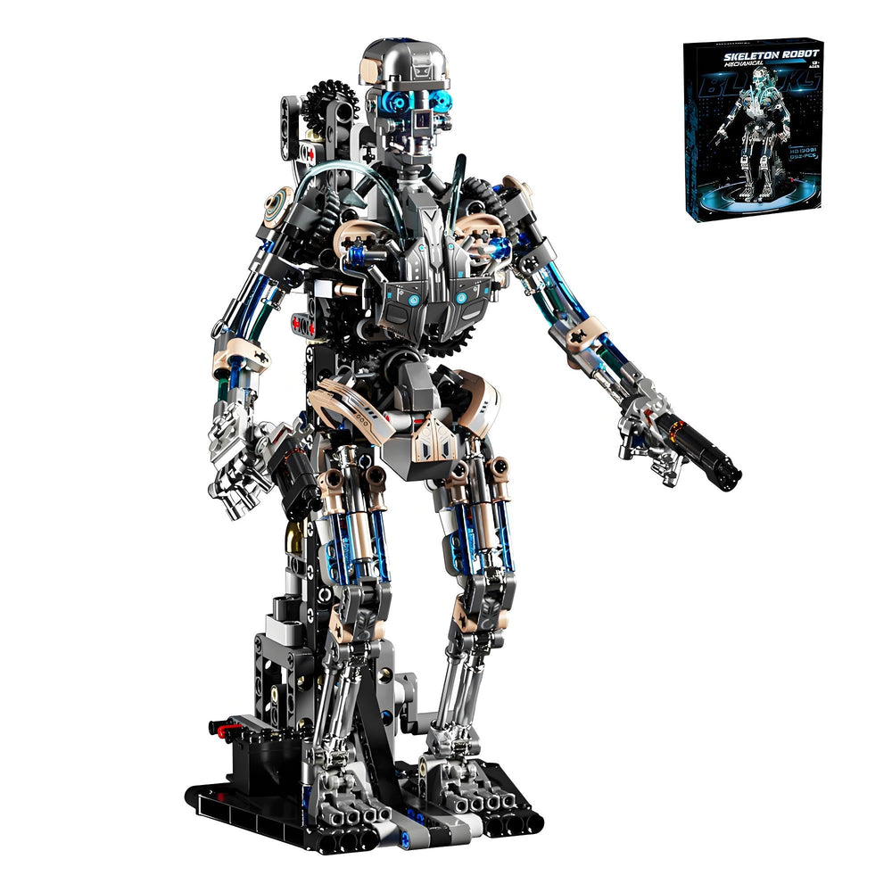 CSNRHG mechanical skeleton robot piece close-up for STEM exploration.