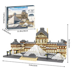 CSNRHG Paris Louvre facade detail enhances realism for educational play and collection.