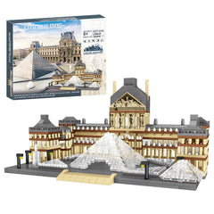 CSNRHG Paris Louvre model pyramid entrance for immersive architectural learning and display.
