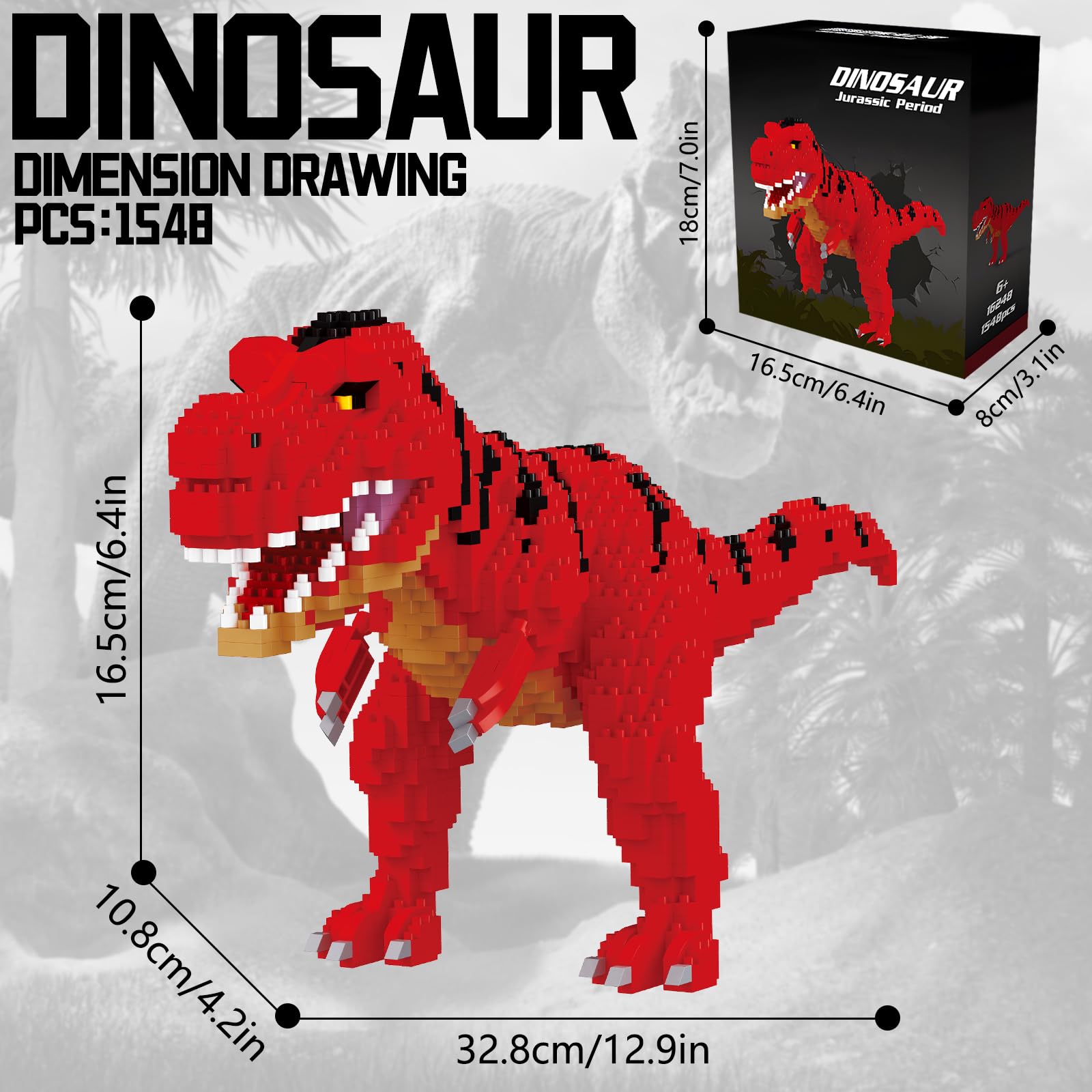 CSNRHG Torvosaurus detailed face highlights fierce features for imaginative play and display