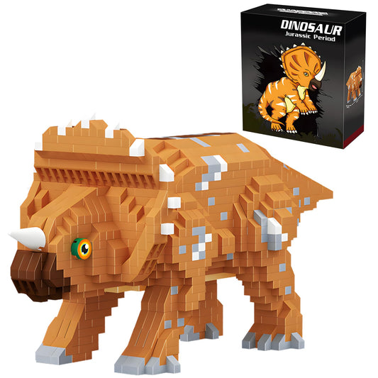 CSNRHG Triceratops building blocks—1145 pieces for immersive construction and display.