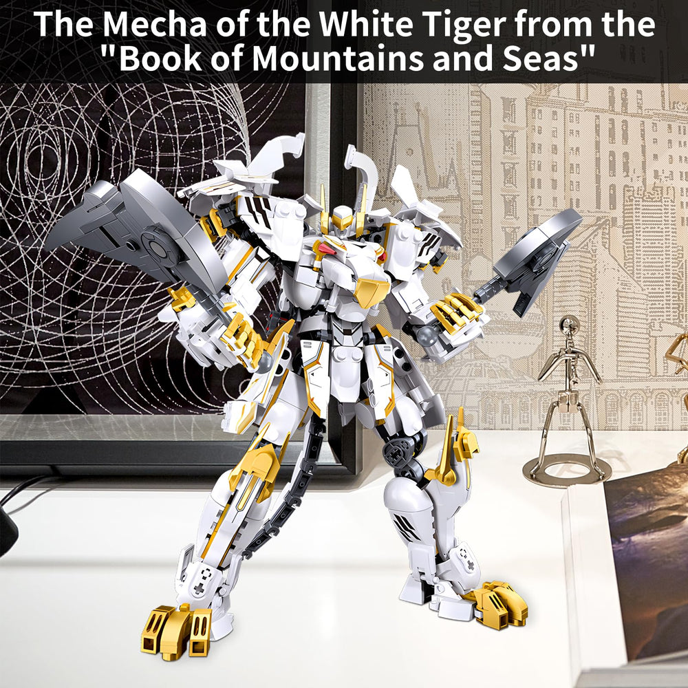 CSNRHG White Tiger Samurai mech box and instruction showcasing packaging and build guide