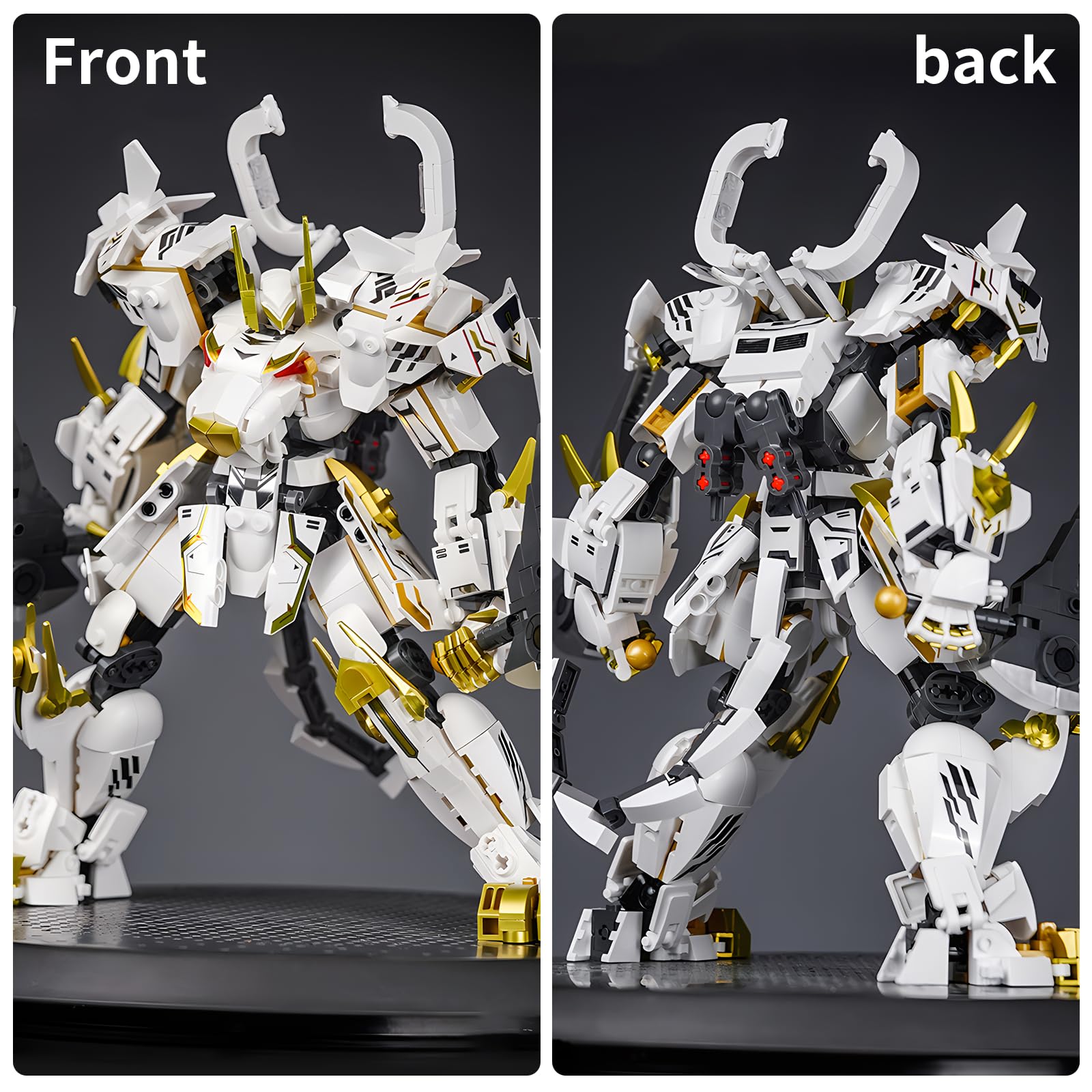 CSNRHG White Tiger Samurai mech double-axe head highlights iconic weapon feature