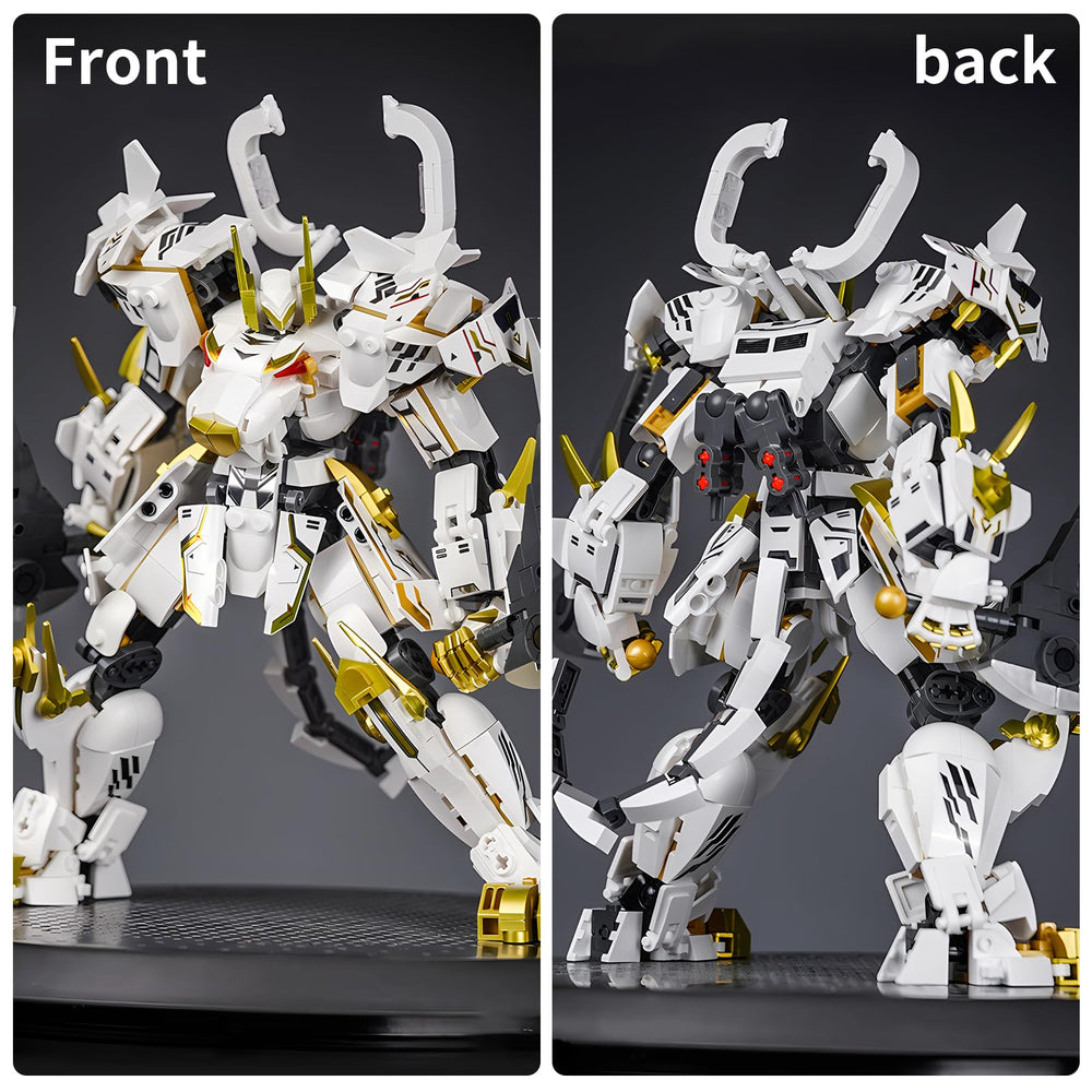 CSNRHG White Tiger Samurai mech double-axe head highlights iconic weapon feature