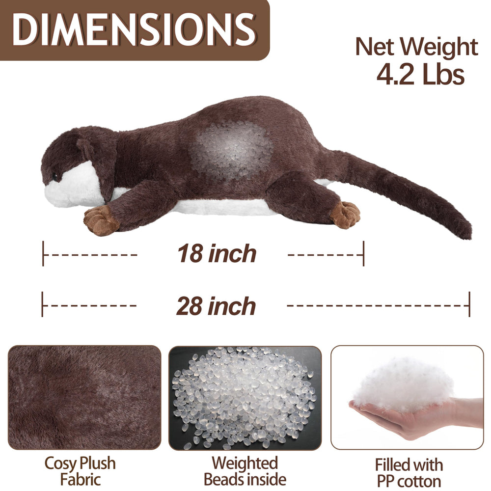 CSVBTRF 18-inch otter plush for bedtime hugging and gentle support.