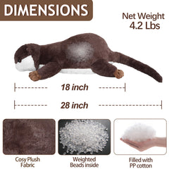 CSVBTRF 18-inch otter plush for bedtime hugging and gentle support.
