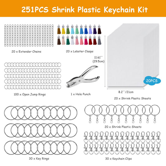 Csyidio shrink dink kit hole punch for precise, easy sheet prep.