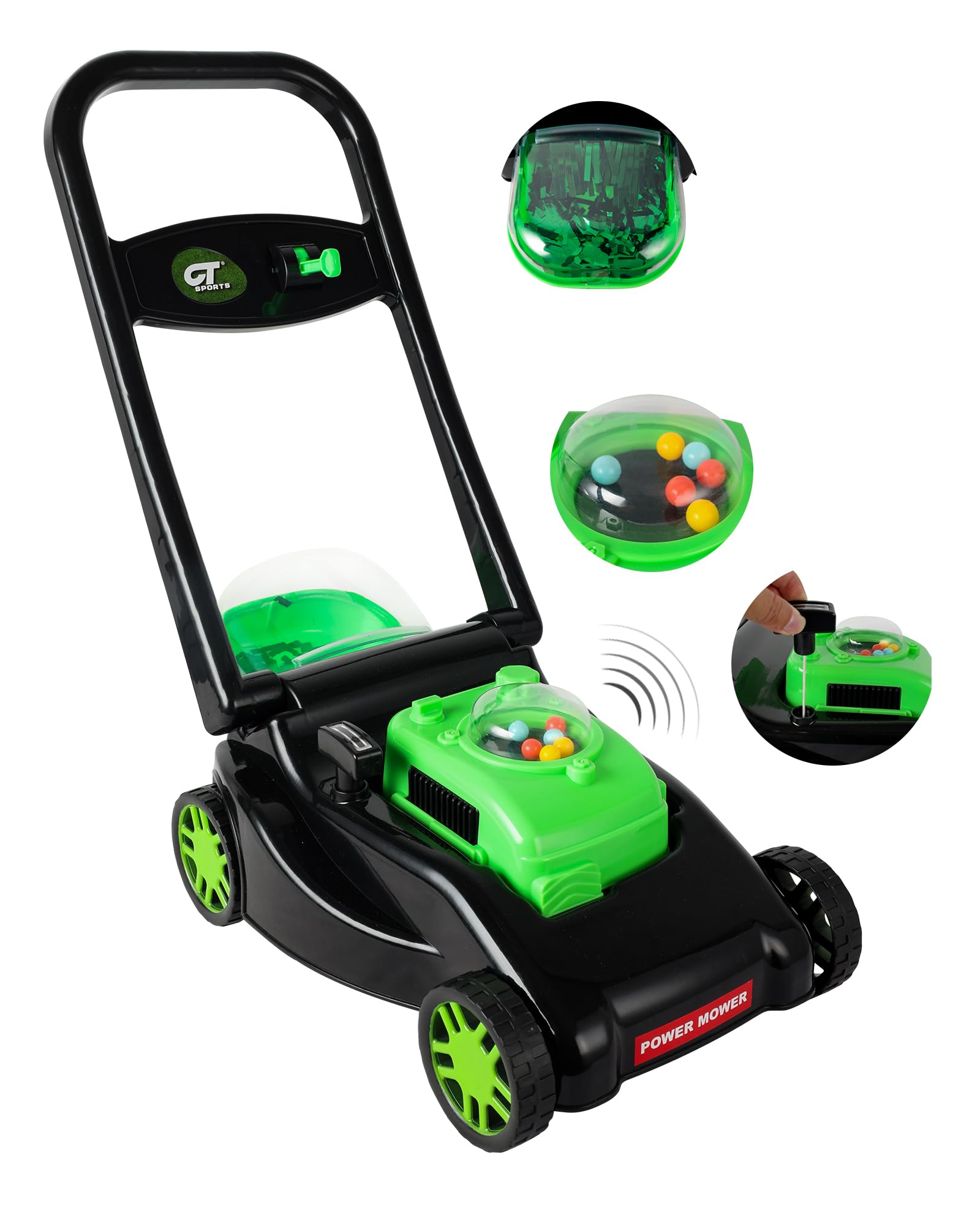 CT SPORTS kids lawn mower real mowing action for outdoor pretend play