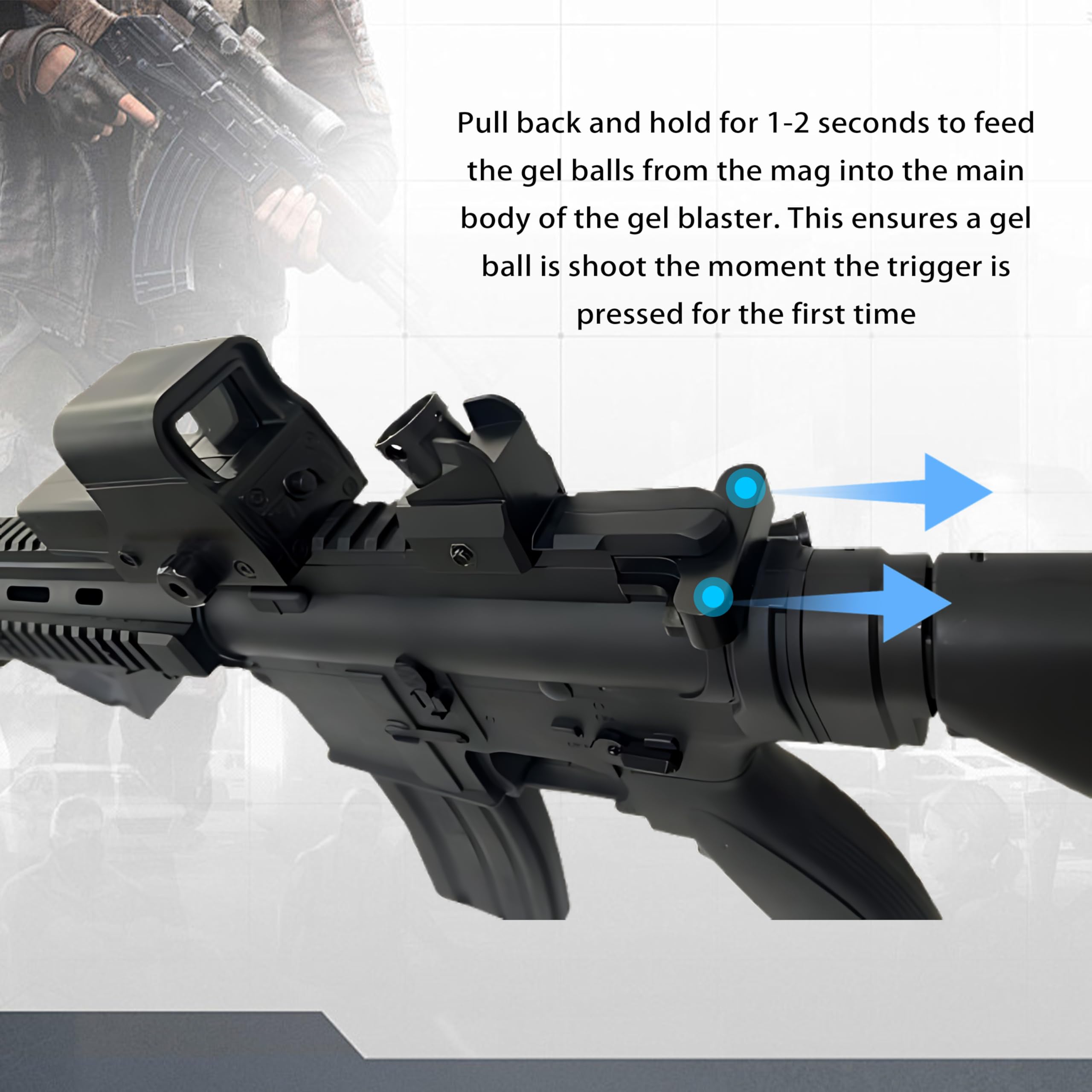 Ctffnny M416 long mag capacity 150 gel balls