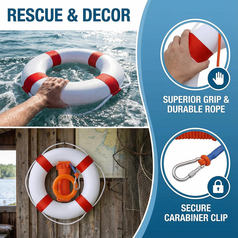 CTopoGo emergency life ring on display for safety readiness.