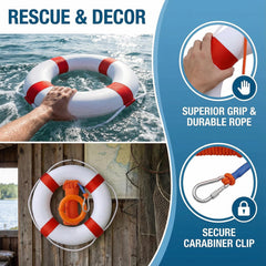 CTopoGo emergency life ring on display for safety readiness.