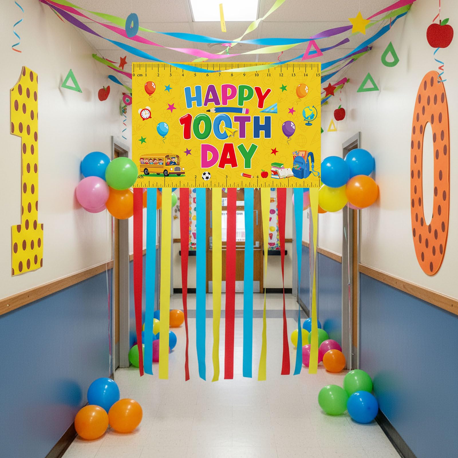 Ctosree Colorful tassel bottom banner bright and eye-catching.