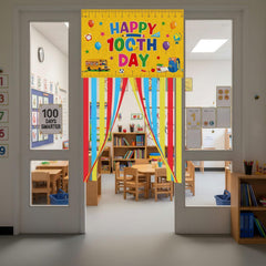 Ctosree Kindergarten 100 Days banner for classroom celebrations and displays.