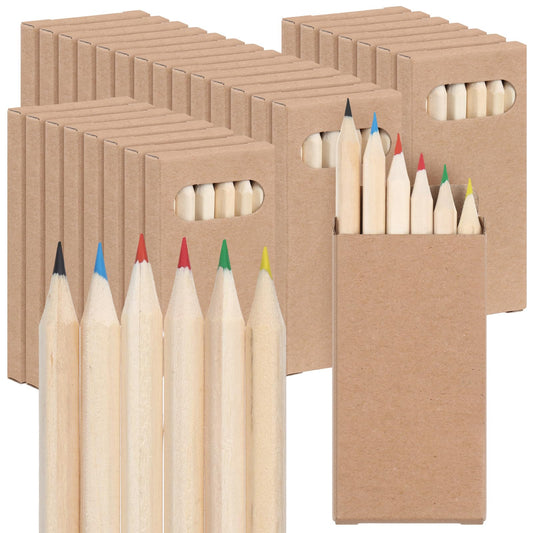 Ctosree mini colored pencils boxed for classroom sharing.