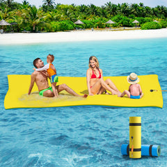 CTSC Lily Pad Floating Mat setup on calm water for family fun