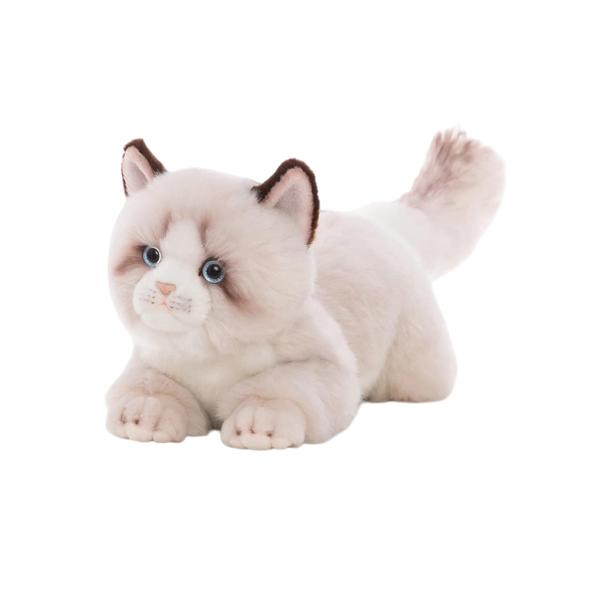 CU-MATE 20-inch gray Ragdoll plush front view for realistic play and cuddling.