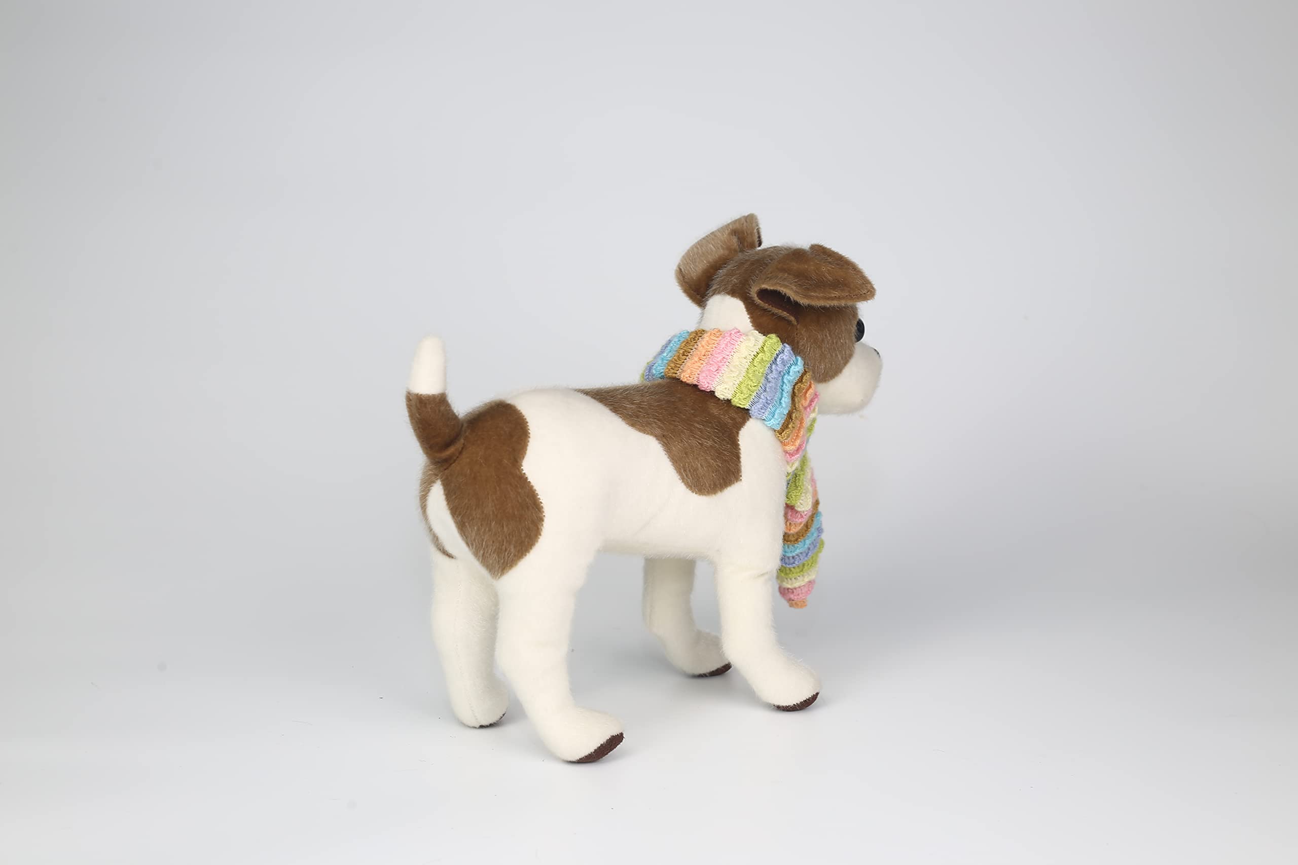 CU-MATE Jack Russell plush close-up showcasing craftsmanship and safe materials.