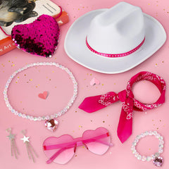 Cubacubo cowgirl costume cowboy hat completes authentic look for events.