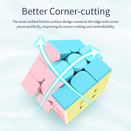 3x3x3 Speed Cube anti-pop design keeps turns stable during fast solves