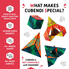 Cubendi Infinity Cube color patterns in motion emphasize sensory stimulation and focus.