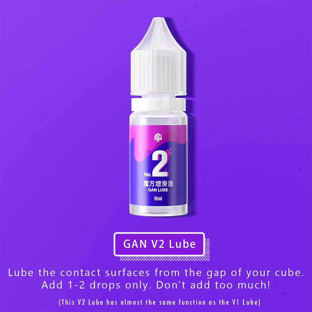 GAN V2 bottle close-up highlighting water-soluble smooth feel