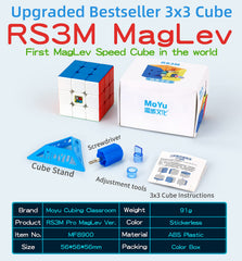 CuberShop Moyu RS3M 2021 MagLev side view shows slim profile and stability