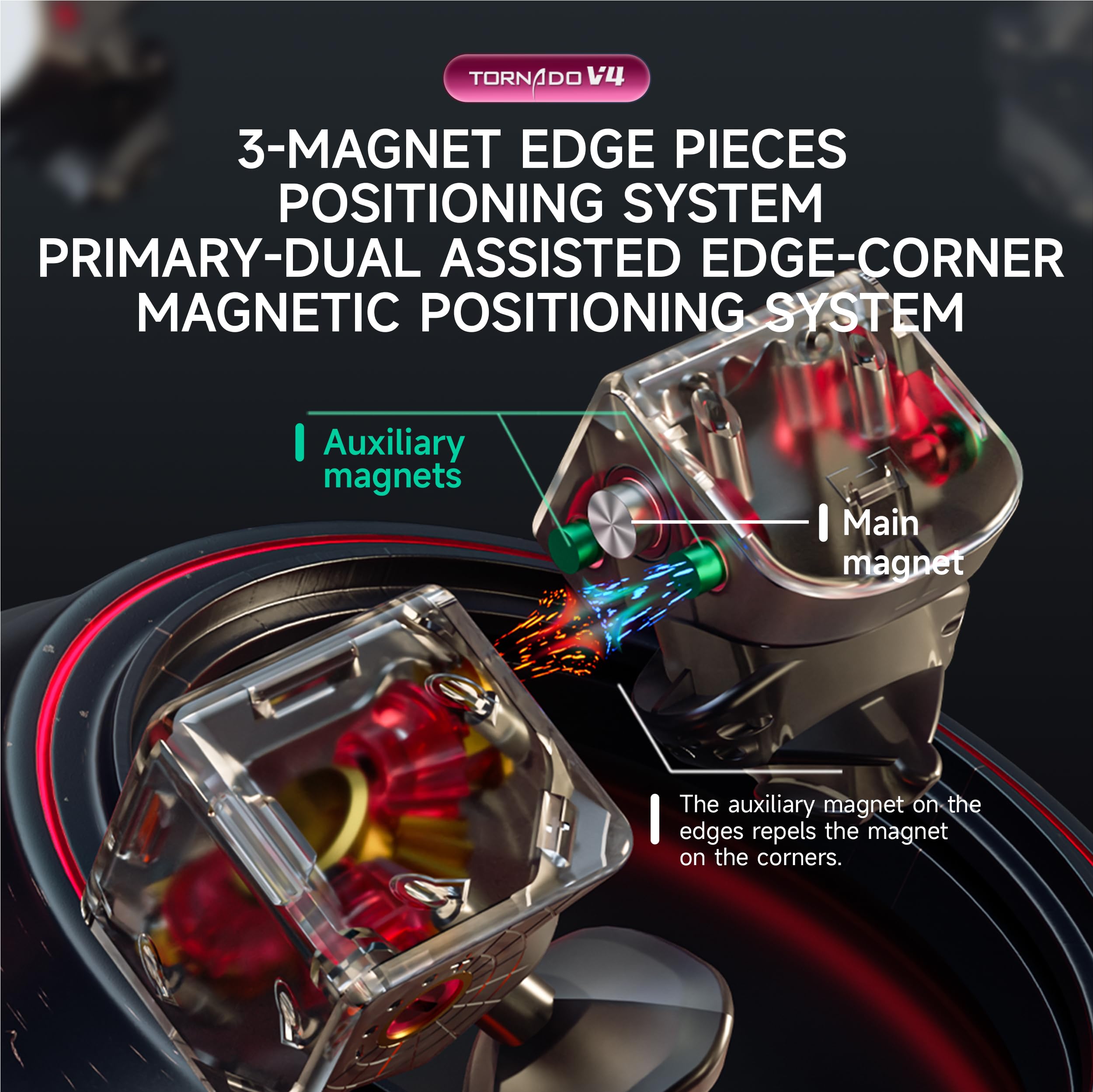 CuberShop QY X Man Tornado V4 M anti-pop system supports fast solving