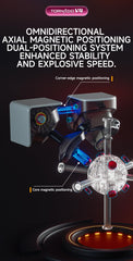 CuberShop QY X Man Tornado V4 M Flagship 1to3 magnetic linkage in action