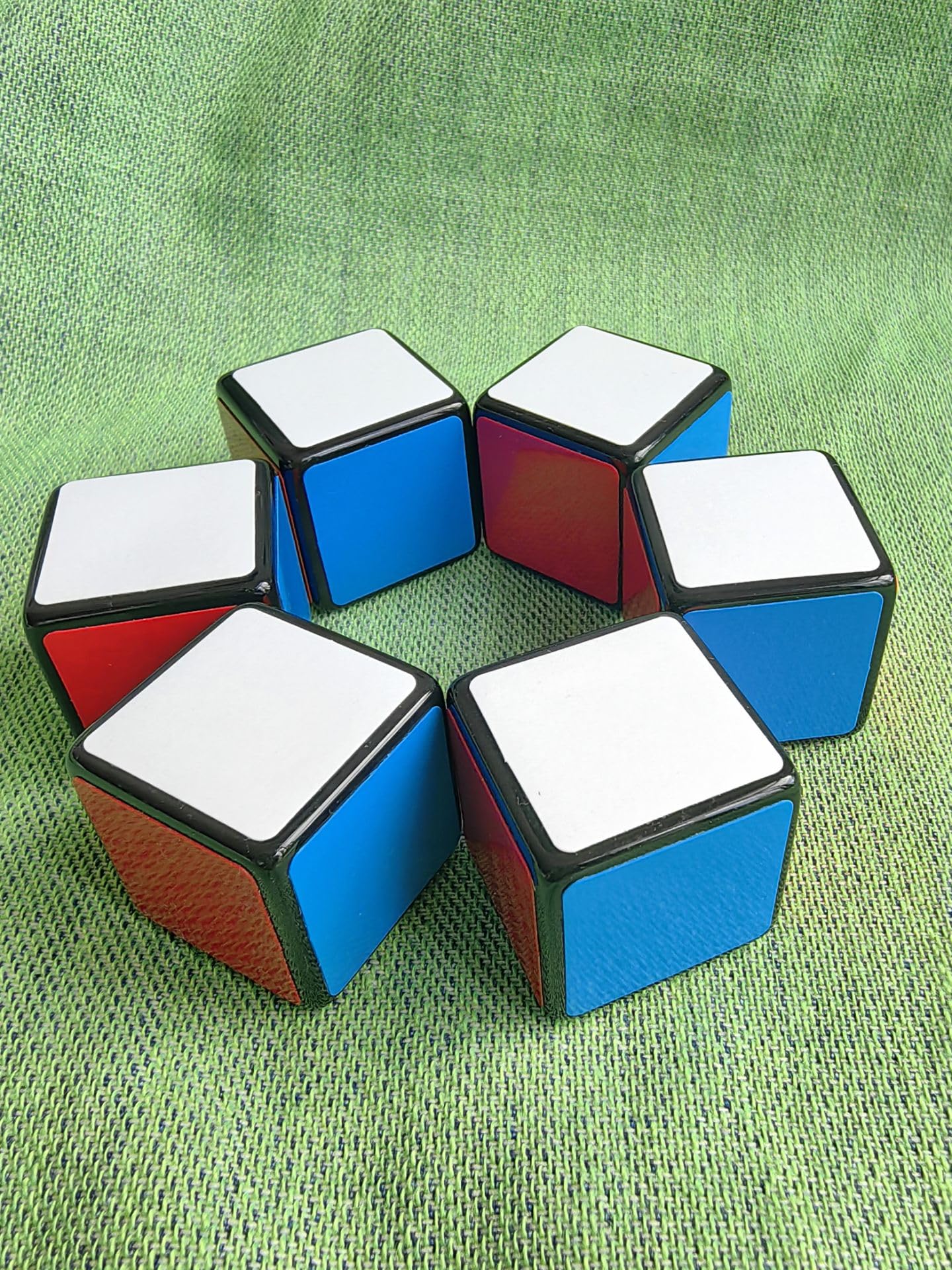 Close-up of Cuberspeed 1x1x1 stickers showing premium quality.