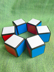 Close-up of Cuberspeed 1x1x1 stickers showing premium quality.